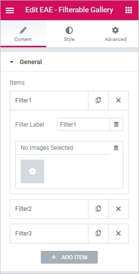 Filterable Gallery | Elementor Addon Elements Documentation